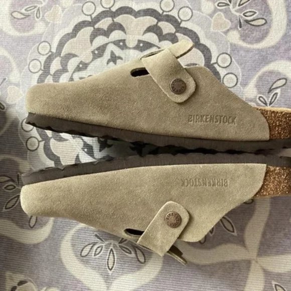Birkenstock Clog Taupe Suede - US size 8-8.5 - Picture 6 of 12